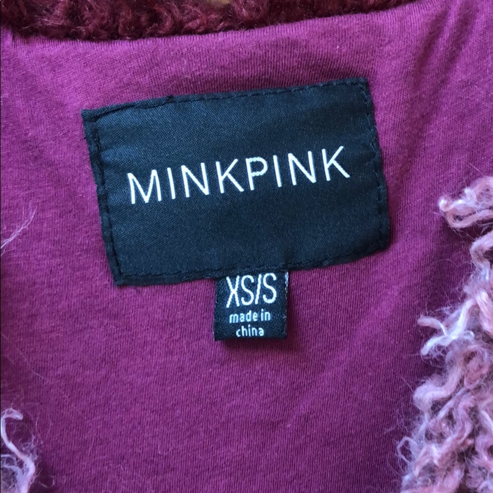 MinkPink from Urban Outfitters Ombré Shag Vest - Picture 3 of 4